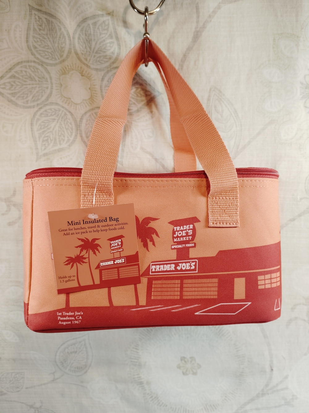 Trader Joe's Coral Mini Insulated Tote